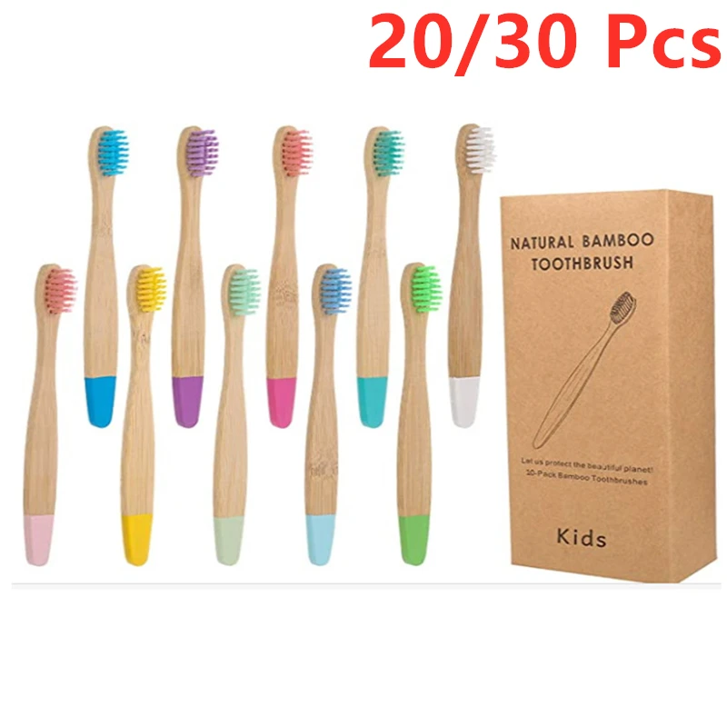 

New Organic Children's Bamboo Toothbrush ten Colors Soft Fibre Bristles Biodegradable Handle Eco Friendly Kids Toothbrushes