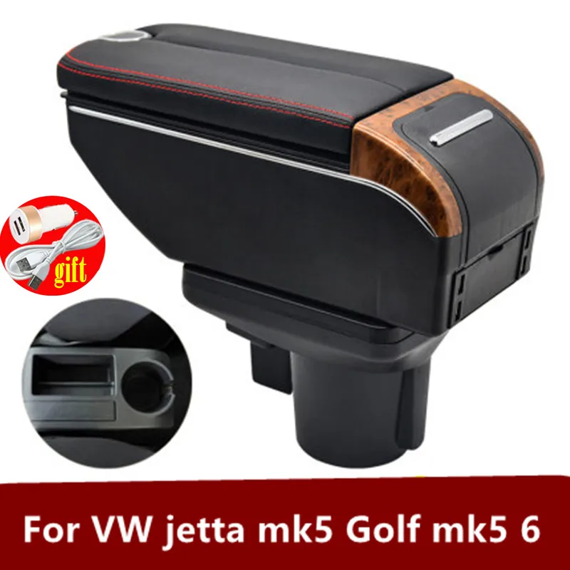 Für VW Golf 6 golf 5 Mk6 MK5 jetta 5 Armlehne Box USB Für VW Golf 6  Armlehne box Golf 5 Mk5 Mk6 Sagitar Innen spezielle Nachrüstung