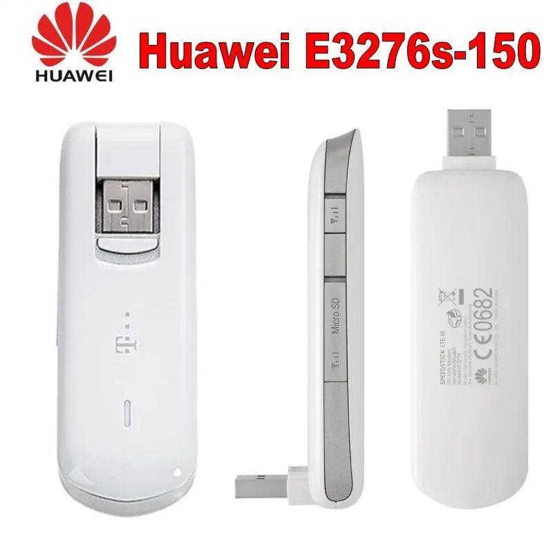 Huawei E3276(150 Мбит/с 4G/LTE) USB модем с 2 шт 4g антенна