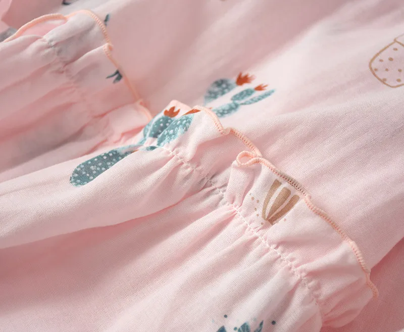 Весенне-летняя одежда из хлопка для месяца одежда для кормления для беременных и кормящих женщин Летняя домашняя одежда