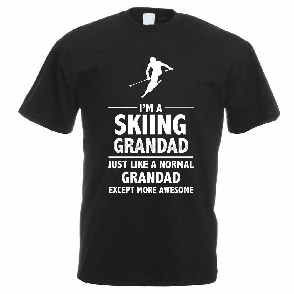 2019 Fashion Casual Men T-shirt I'M A SKIINGS GRANDAD - Grandparents Father Day Funny Gift Idea Mens T-Shirt |