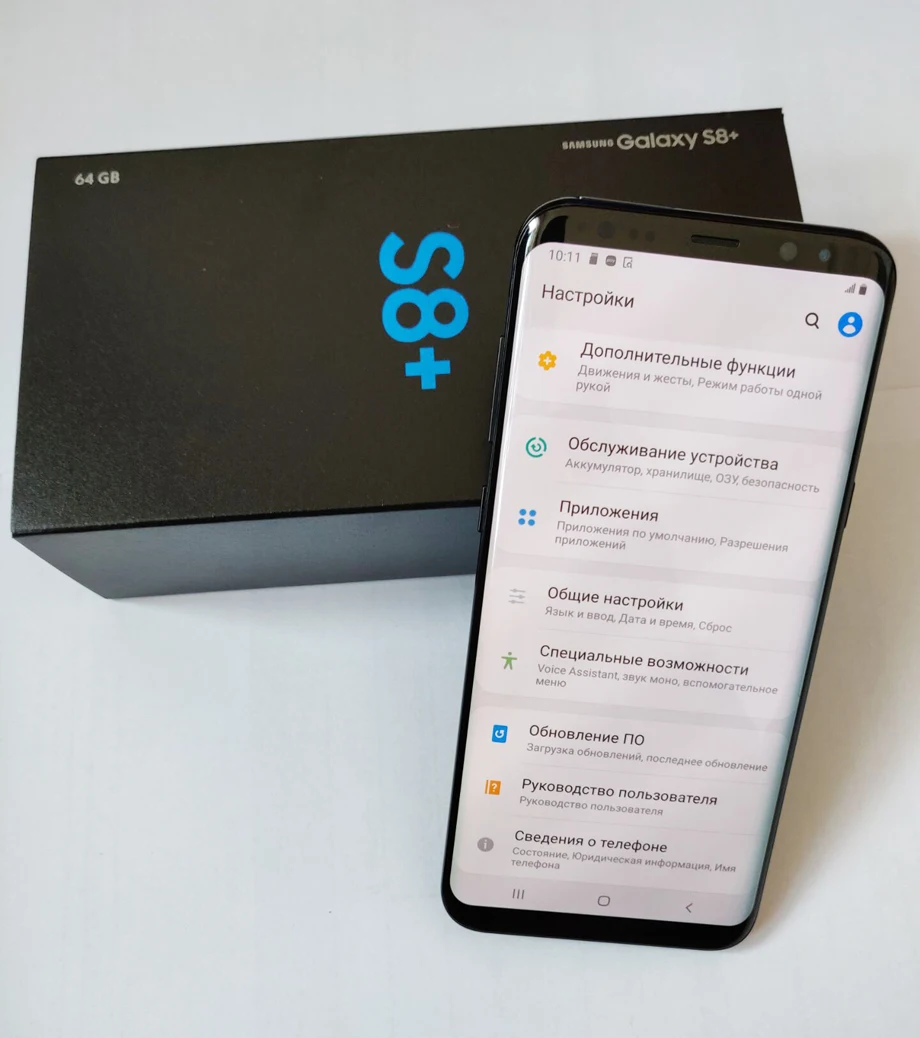 Samsung Galaxy S8+ S8 Plus разблокированный G955U/G955 4G LTE nfc-телефон на базе Android Octa Core 6," 12MP ram 4 Гб rom 64 Гб водонепроницаемый