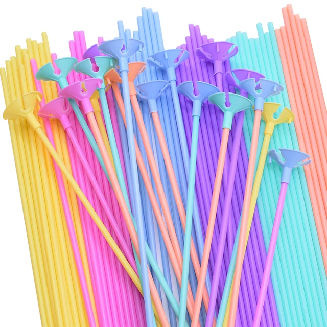 1 Set LED Light Balloon Column Support Display Stand Table Floating Birthday Wedding Party Decor Balloons Holder Stick Accessory 10pcs mix color