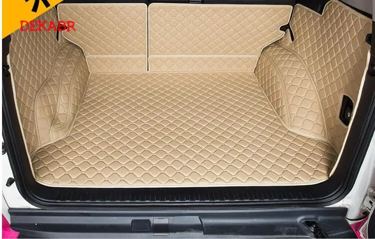 Полный комплект багажника автомобиля коврики для и задняя дверь коврик Toyota Land