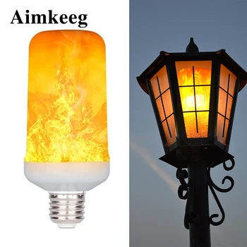 

E27 Flame Bulb LED Dynamic Flame Effect Fire Light Bulbs Corn Bulb Creative Flickering Emulation Decor LED Lamp Lighting Lamp