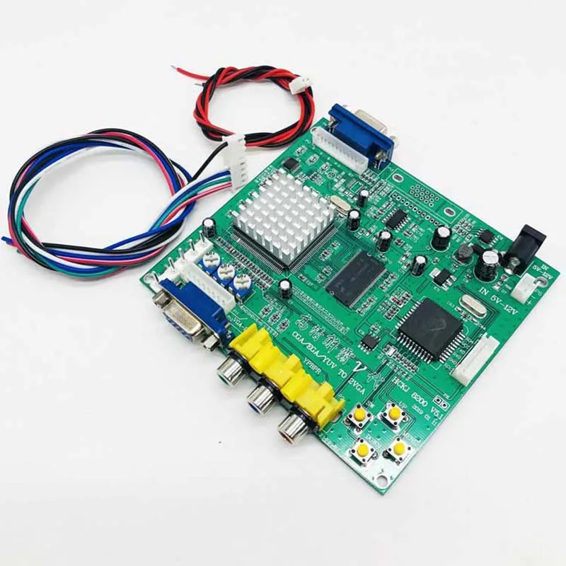 CGA EGA YUV на панель VGA HD видео конвертер VGA аркадная игра RGB выход для одиночного/двойного выхода