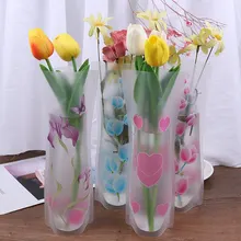 27 X 12cm Environmental Protection PVC Plastic Foldable Vase Flowers Jardiniere
