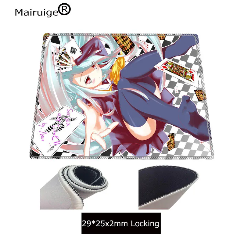  Anime NO Game No Life Large Gaming Mouse Pad Rubber Lock Edge Computer Desk Gamer Mousepad Mat For 