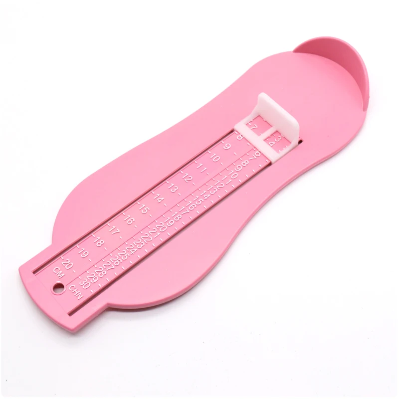 5 цветов детские измерения стопы реквизит рулетка датчик для стельки для обуви Размеры измерительный инструмент регулируемый диапазон 0-20 см - Цвет: pink