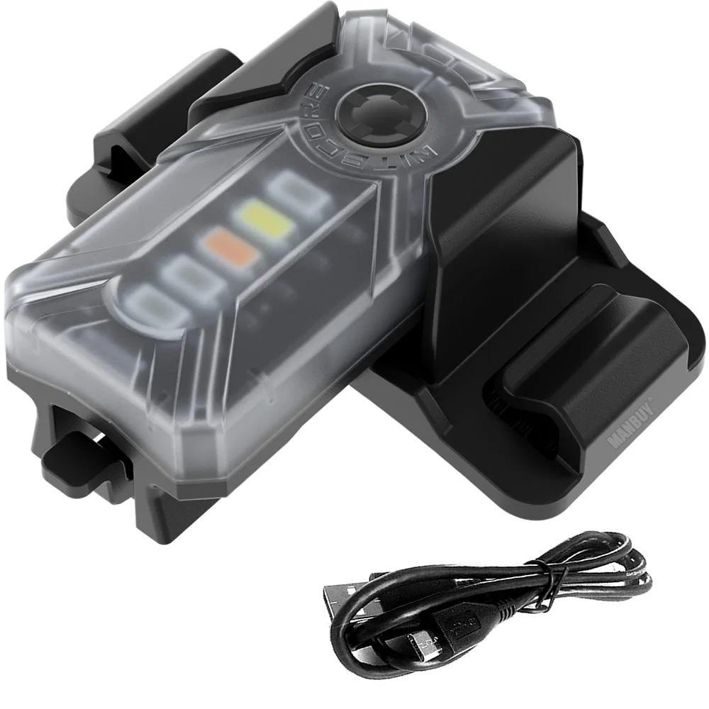 NITECORE NU07 LE Red Green Blue Yellow White 5LEDs Rechargeable Signal Headlamp USB-C Charge Cable + Battery + Bracket Included