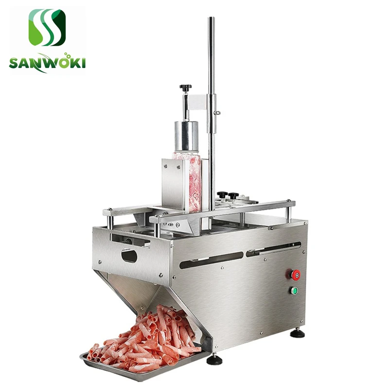 single roll frozen meat cutting machine electric meat slicer lamb planer beef skiving machine 0.8-2.5mm thickness adjustable