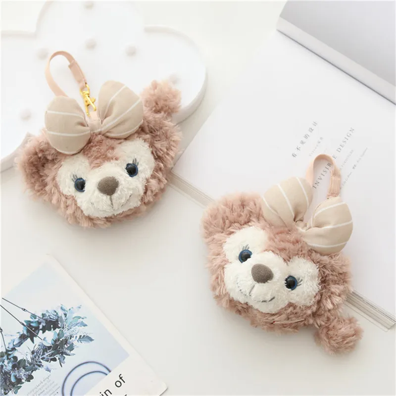 Duffy and His Friends Kawaii Fluffy ShellieMay Plush Coin Purse Card Bag  Zero Wallet Lovely Gifts for Kids Girls