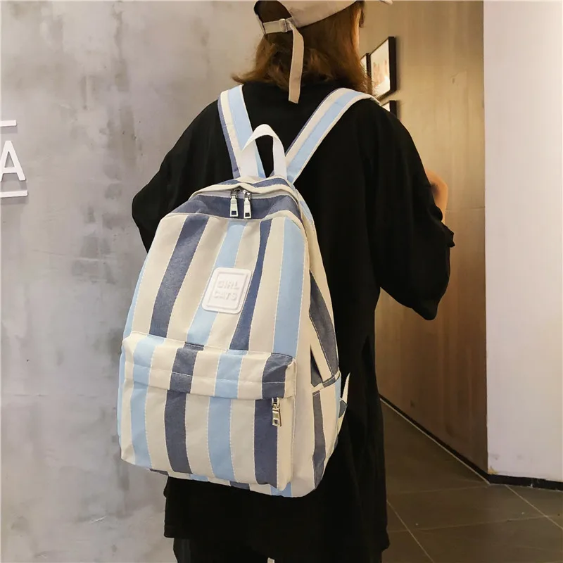 Винтажная мягкая холщовая школьная сумка для девочек, женский корейский стиль, кампус, универсальный рюкзак, серия MORI, простая Студенческая школьная сумка