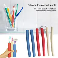 6 шт. набор ручек для столовых приборов с силиконовой изоляцией, кухонная утварь с горячей ручкой, чехол для детской ложка, кухонные принадлежности