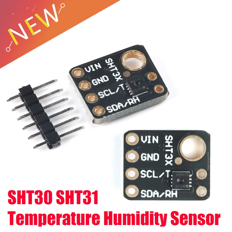 

SHT30 SHT31 Temperature and Humidity Sensor Module Microcontroller Digital Output IIC I2C GY-SHT30-D GY-SHT31-D For Arduino