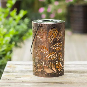 

Garden Solar Lantern Lights Garden Decorative Cylindrical Table Lamp Night Light for Courtyard Party Walkway Terrace