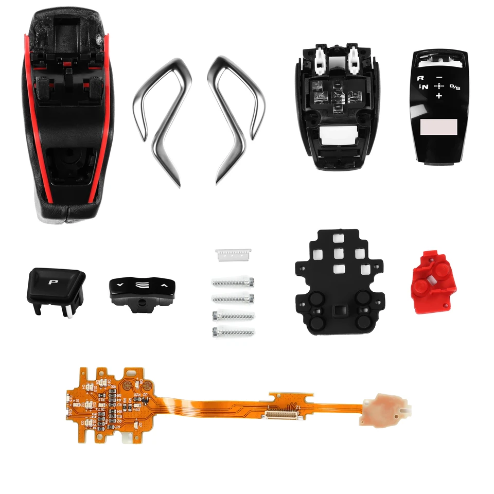 KUNGKIC Pomello del cambio in fibra di carbonio ABS per BMW F20 F21 F22 F23 F30 F34 F10 F11 F07 F18 F25 F26 F15 F16 F01 i8 accessorio leva del cambio, interno