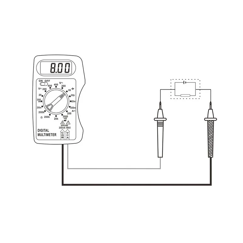 DT83B/M300 ЖК-цифровой мультиметр AC/DC Ручной тестер напряжения современный ток Омметр клещи Тестер