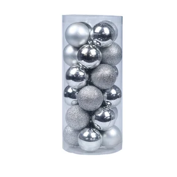 

6cm/24pcs Glitter Christmas Balls Baubles Xmas Tree Hanging Ornament Decoration
