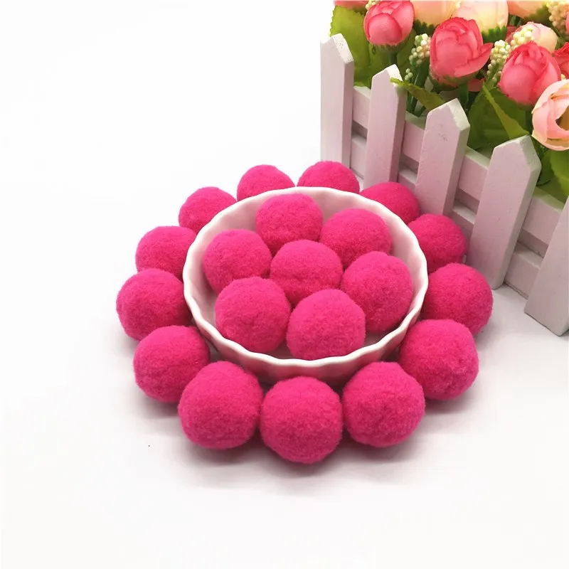 Pompoms 10mm 15mm 20mm 25mm 30mm Soft Pompones Fluffy Plush Crafts DIY Pompon BallsFurball Home Decor Sewing Supplies pom poms craft supplies 30-100pcs