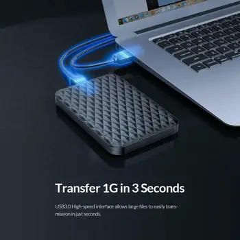 

2.5 Inch HDD Case SATA 3.0 to USB 3.0 5 Gbps 4TB HDD SSD Enclosure Support UASP HD External Hard Disk Box Black/White