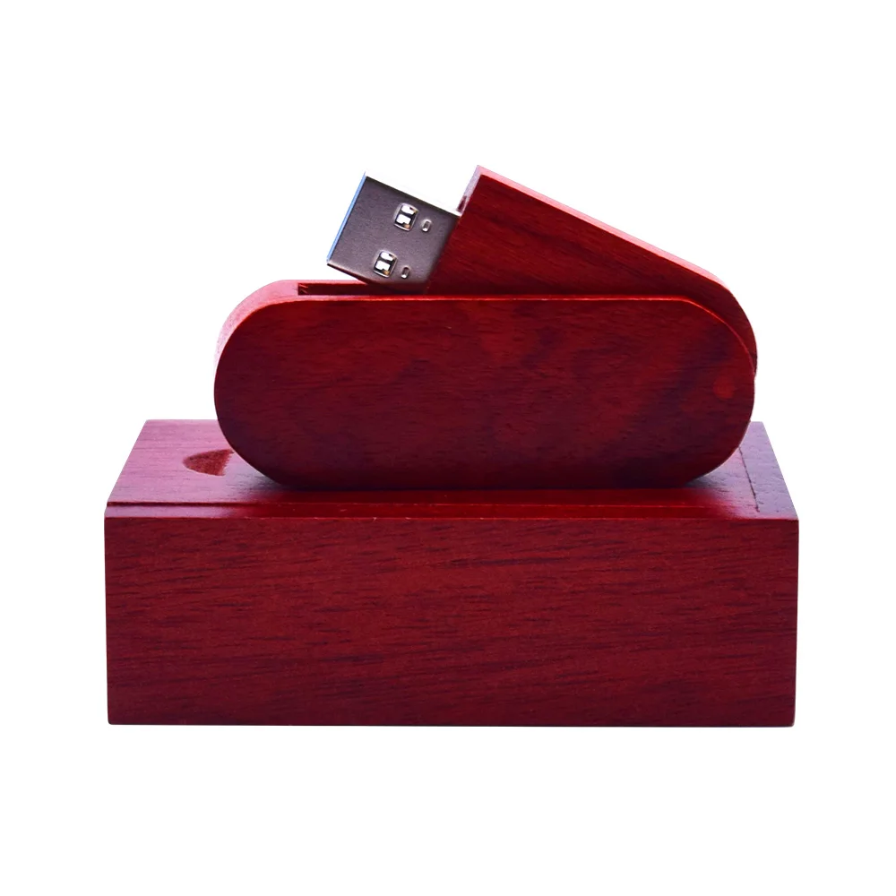 USB3.0+ коробка(10 шт. бесплатный логотип) деревянный клен Usb флеш-накопитель 16 ГБ 32 ГБ 64 ГБ флеш-накопитель 128 Гб карта памяти подарки DIY логотип - Цвет: Rose wood with box
