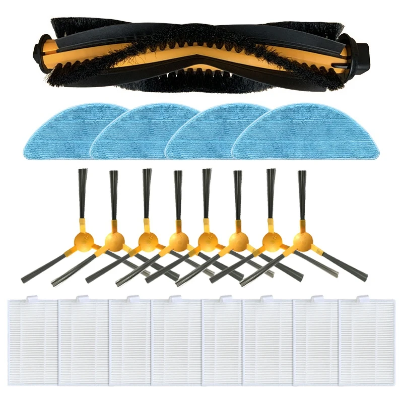 Vacuum Cleaners Parts Accessories For MOOSOO Robot RT30 RT40 RT50 Main Brush HEPA Filter Side Kit Accessory Set | Бытовая техника