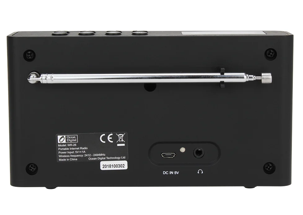 DAB+/WiFi/FM/UPnP/DLNA океанское цифровое WR-26 многоязычное меню портативное интернет радио Bluetooth 2000 мАч батарея