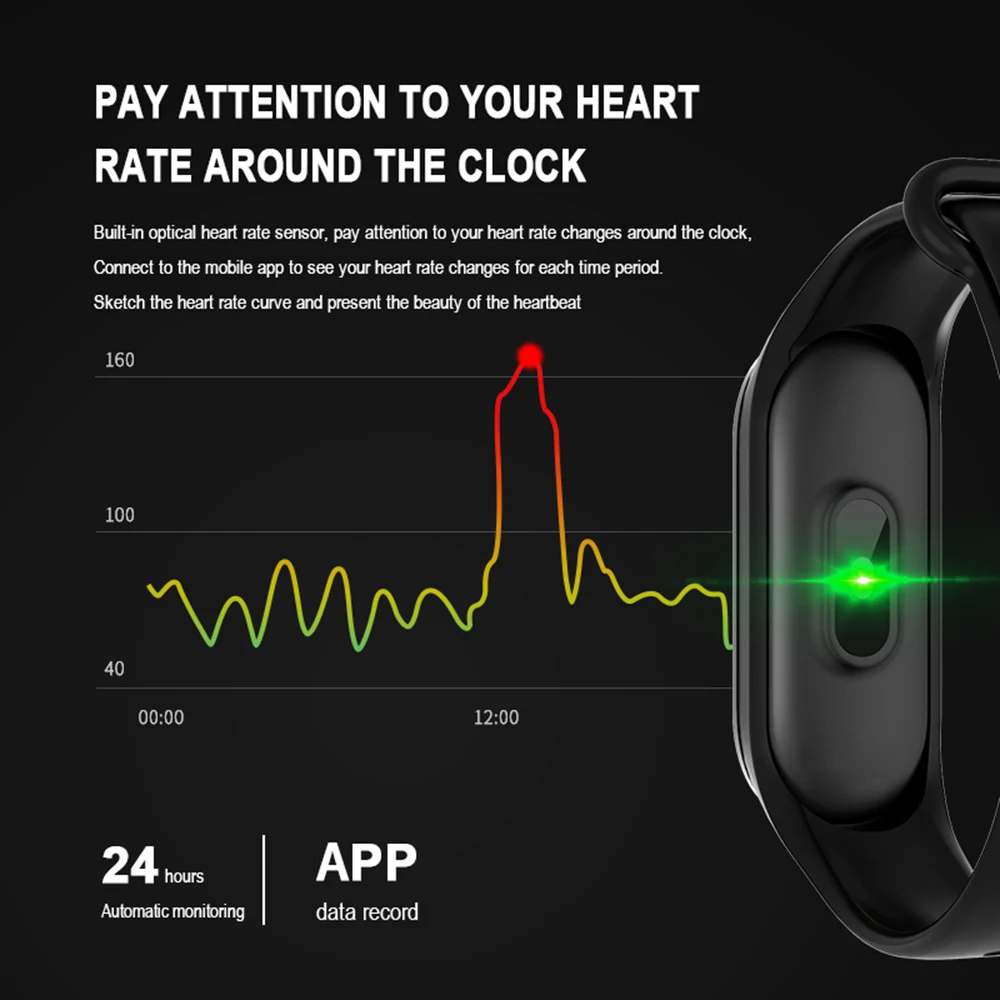 Смарт-браслет M4 спортивный браслет 4 Часы кровяное давление монитор сердечного ритма фитнес-трекер Водонепроницаемый браслет