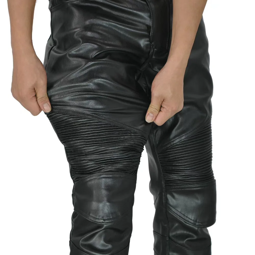 PU leather motorcycel protector jeans 9