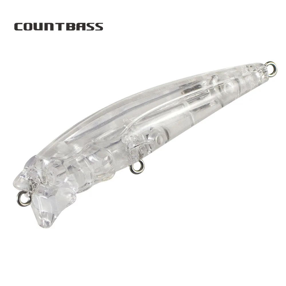 

10pcs Countbass Blank Hard Lure 75mm 7.8g, Minnow, Unpainted Fishing Bait, Wobblers