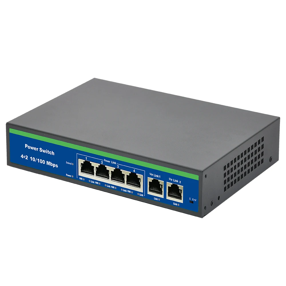 24V Пассивный POE коммутатор Ethernet с 4 10/100 Мбит/с Порты подходит для IP