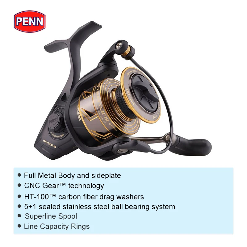 Penn Battle Iii Spinning Fishing Reel  Reels Fishing Spinning 8000 Penn -  Penn - Aliexpress