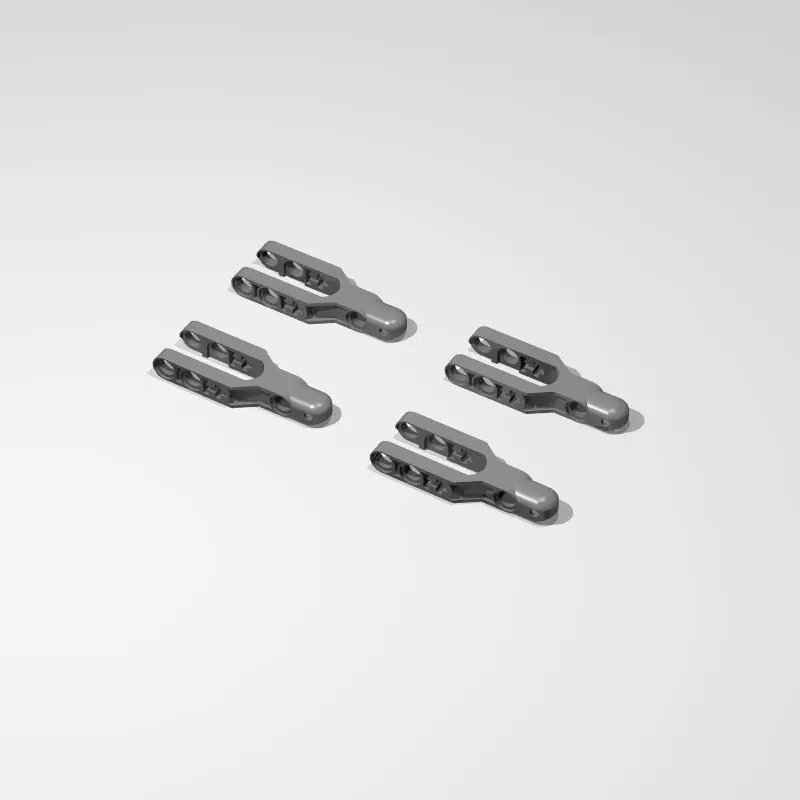 4PCS 57515 технология, рулевое управление 5,5x2, буксировочный рукав круглый, фаска, Небольшие частицы строительные блоки запчасти - Цвет: 4PCS
