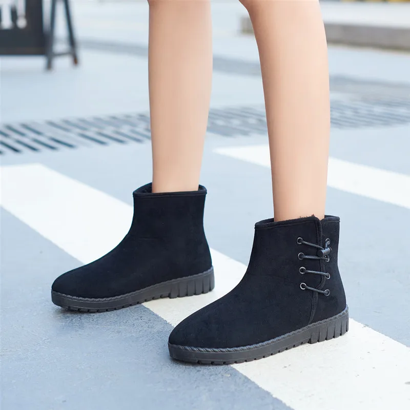 Ceny Nowe zimowe buty damskie antypoślizgowy spód buty damskie zimowe ciepłe botki dół buty trzymające ciepło botki Botas Mujer