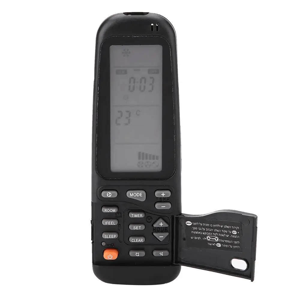 1 шт. пульт дистанционного Управление черный воздушный кондиционер удаленный для