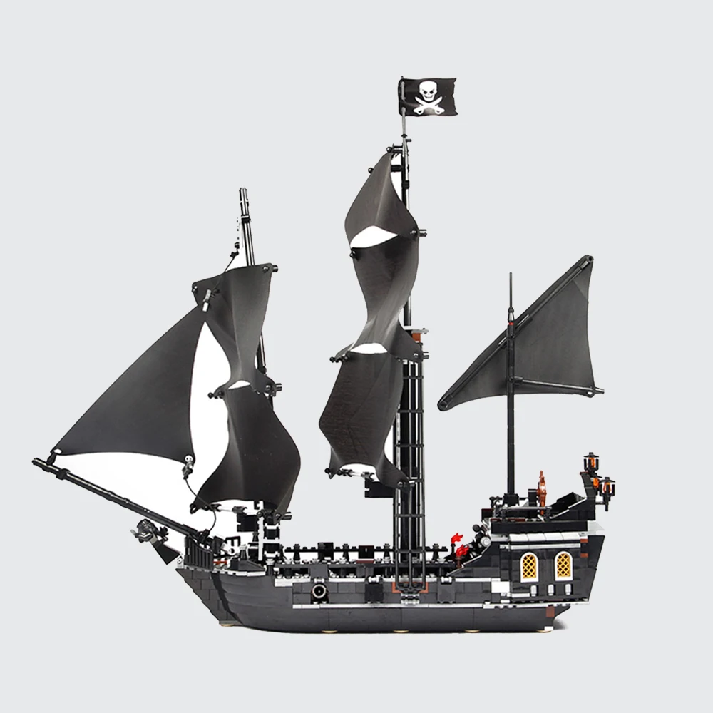 16006 Pirates of the Caribbean Black Pearl Dead Ship model toy bricks 804pcs hot 