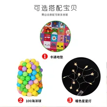 Детская палатка, Крытый складной игровой домик, 2 человека, около 0,92 кг, мини-замок маленькой принцессы, игрушечный домик маленькой девочки