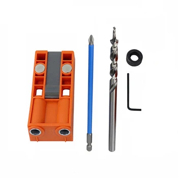 

Locating Hole Jig Kit Scale Clear Adjustable Angle Drill Guide Washer DIY Tool Woodworking Oblique Positioning Portable Home