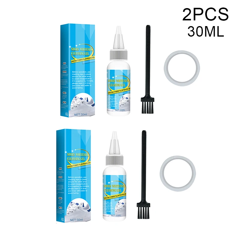 Laundry Stain Remover Shoes Whitening Cleansing Gel Shoe Fast Acting Cleaner Foaming Stain Remover for Shoes Laundry Bleach Home Garden Cleaning