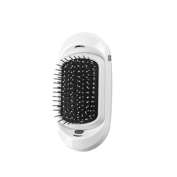 

Electric Portable Negative Ionic Hair Comb, Scalp Massage Straight Hair Brush, Anti-Static Vibrating Comb Detangler Brush