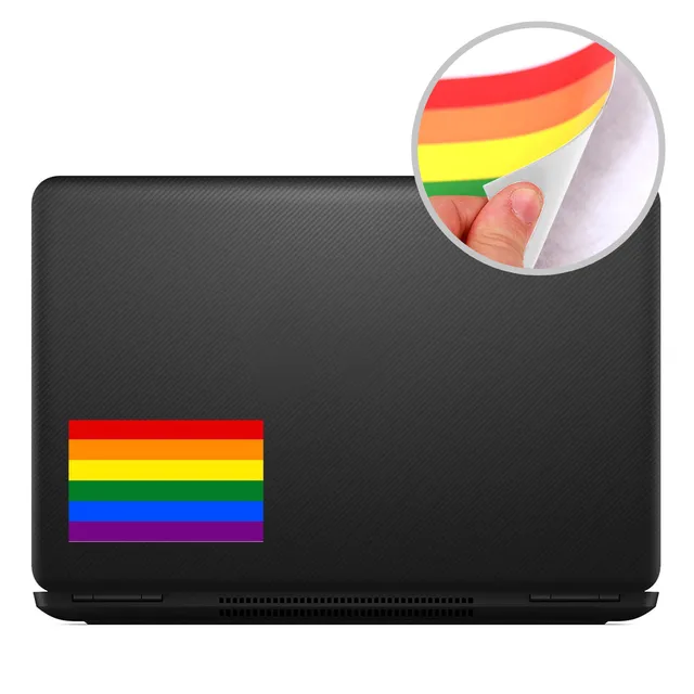 4Pc Lgbt Szivárványos Zászló Matrica Autó Lökhárító Fali Meleg Büszkeség Biszexuális Papírok Otthoni Szoba Deokrációk Új - Image 5