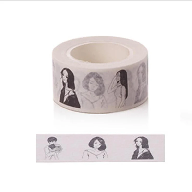 Paper Washi Tape Japanese Paper DIY Planner Masking Tape Adhesive Tapes Stickers Decorative Stationery Tapes