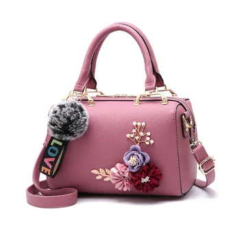

Women's Bags Hand Bag Package Female 2020 New Fashion Flow Shoulder Bag Three-Dimensional Flowers Women's Bags