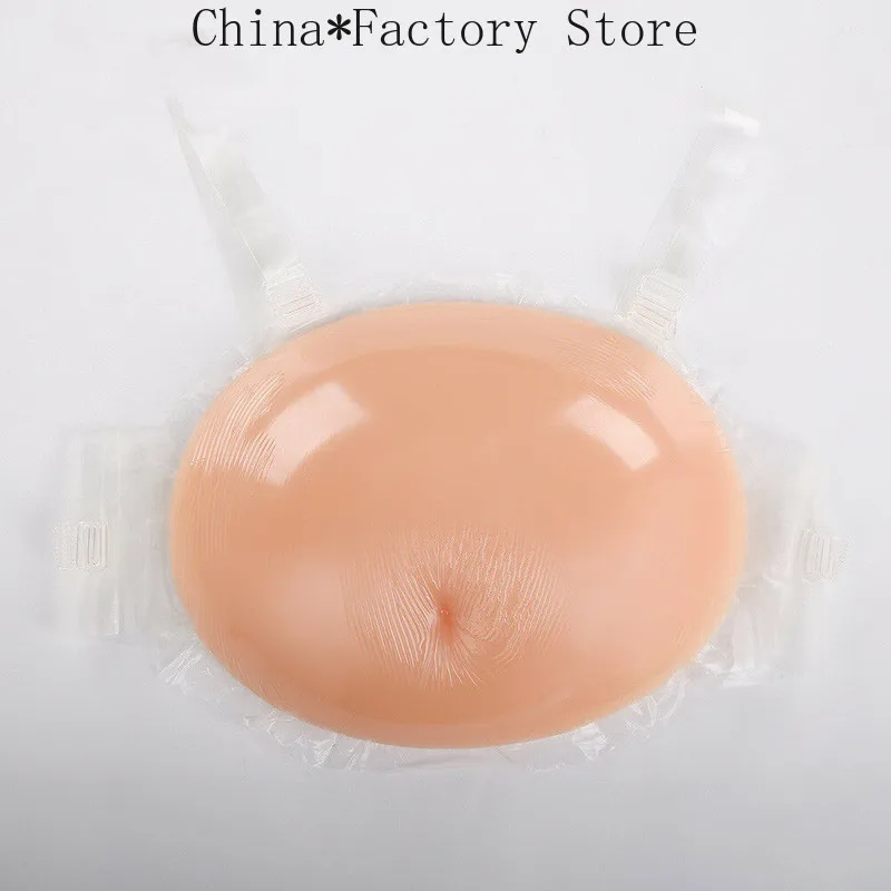 Soft Silicone Belly Realistic Tummy Woman Pregnant Bump Size M 5-7 Months 1850g 2019  men bodysuit sexy  tight mens underwear