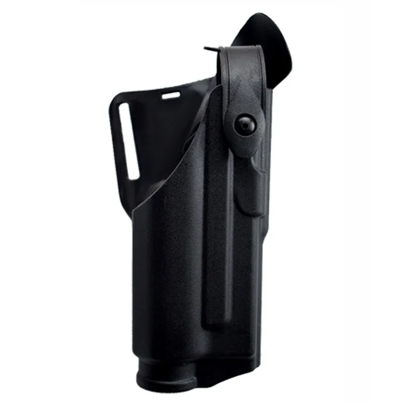 Черный цвет Тактический Glock 17 19 22 23 31 32 Airsoft кобура для пистолета Охотничьи аксессуары правосторонний пистолет ремень кобура с фонариком - Цвет: Черный цвет