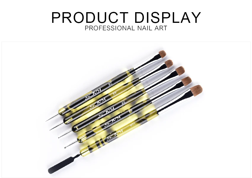 KADS 2 Way Kolinsky Brush Acrylic Nail Art Set