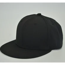 Черная плоская шляпа хип-хоп шапка бейсболка кепка полиэстер материал маленькое количество по индивидуальному заказу