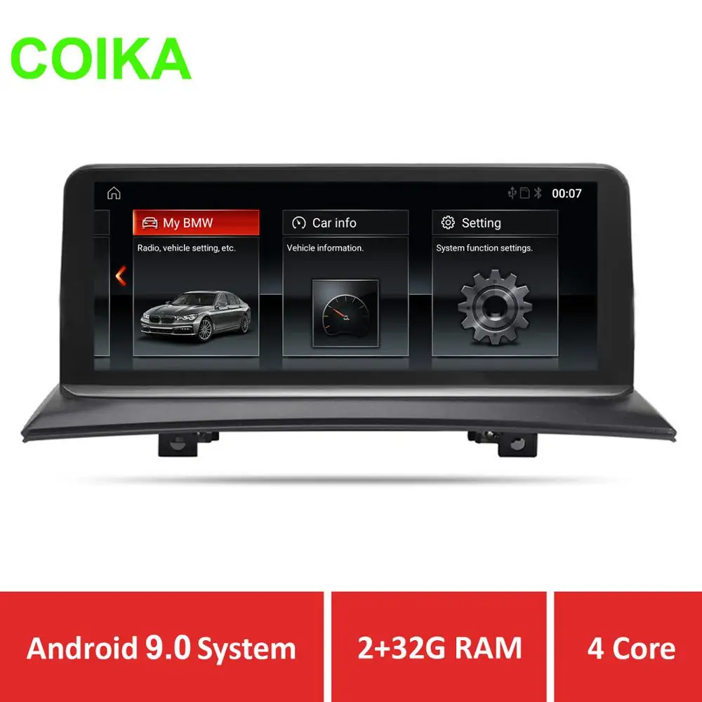 

COIKA 10.25" Car GPS Navi Recorder For BMW X3 E83 2003-2009 Android 9.0 System Multimedia Screen 2+32G RAM WIFI IPS Touch BT USB