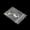 TETP 100Pcs 20Wires Mini Clear Ziplock Plastic Bags Small Jewelry Retail Accessory Storage Packaging Supplies Reclosable Thicken 2